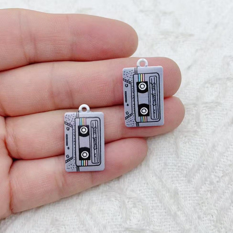 10個の合金ジュエリーアクセサリー、オイルドロッププリント磁 - Earrings のレビューと価格