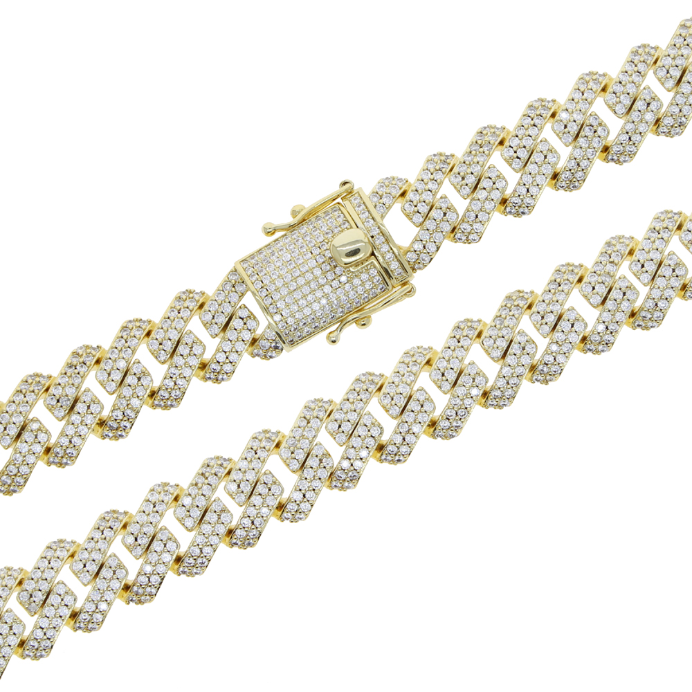 駐車cz長方形wonemためアンクレットヒップホップパンクジ - Cuban Link Chain 12Mm のレビューと価格