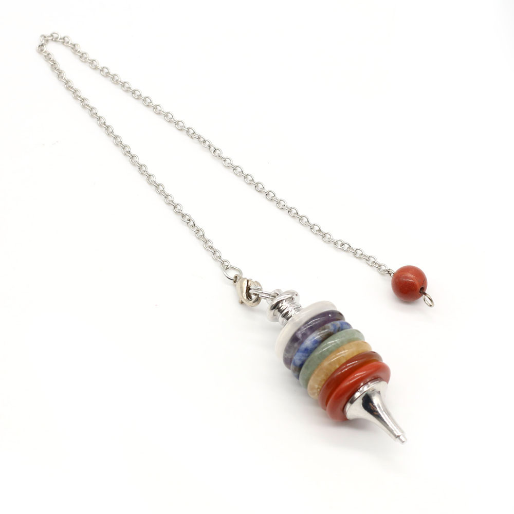 天然石チャクラ振り子レイセスティアダウジング占いクリスタルペ - Crystal Pendant Necklace Natural Stone のレビューと価格
