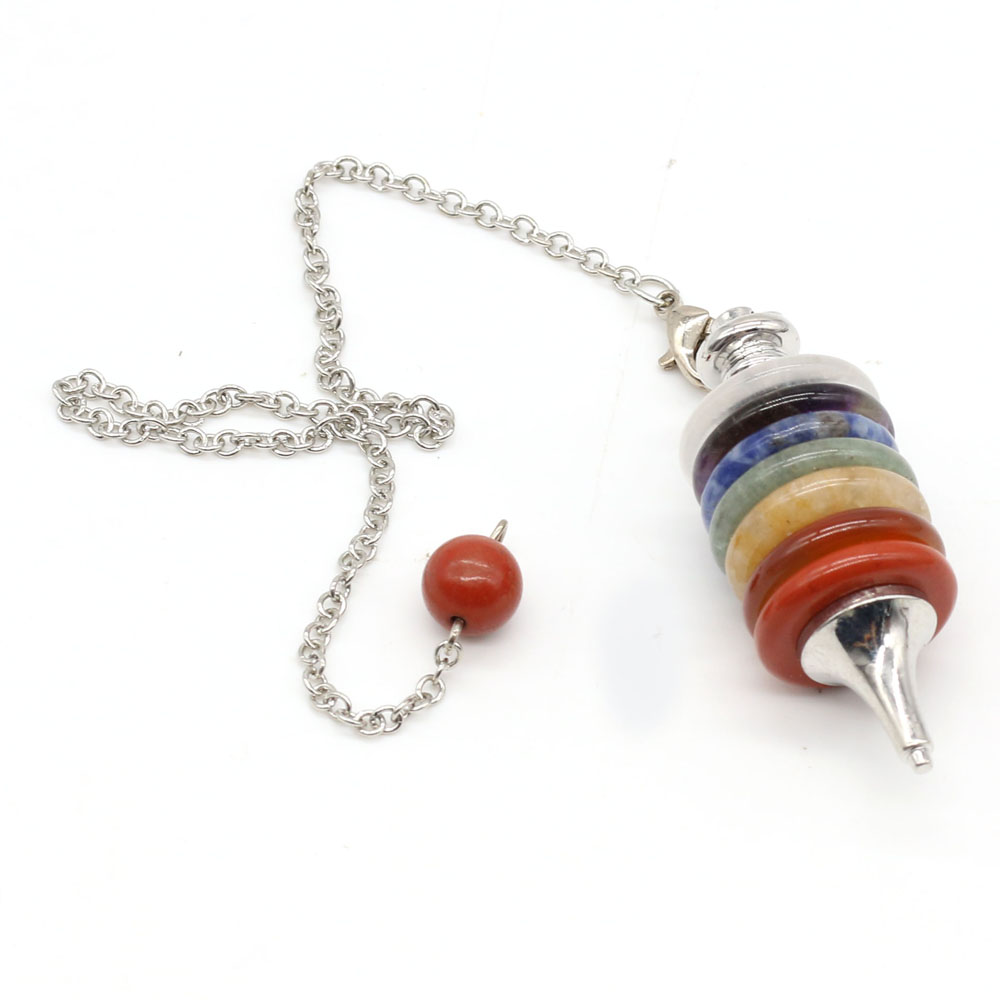 天然石チャクラ振り子レイセスティアダウジング占いクリスタルペ - Crystal Pendant Necklace Natural Stone のレビューと価格