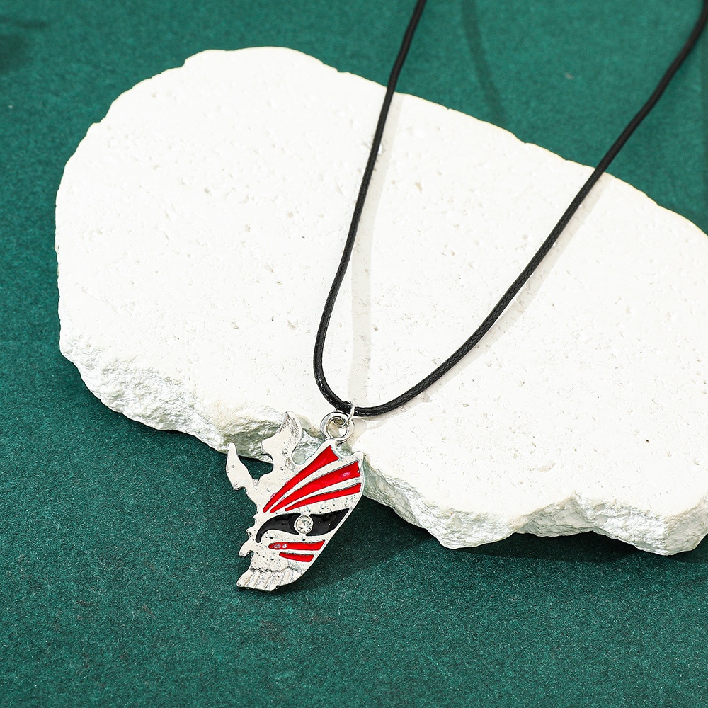 アニメ黒崎一護ホロウマスクブルヘッドボイドスカルマスクメタル - Anime Pendant Necklace のレビューと価格