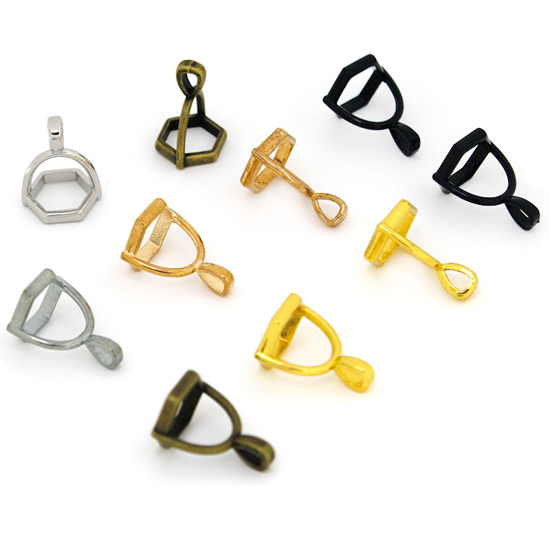 20 個六角形の宝石キャップ天然石クリスタル柱ペンダントキャ - Crystal Pendant Necklace Natural Stone のレビューと価格