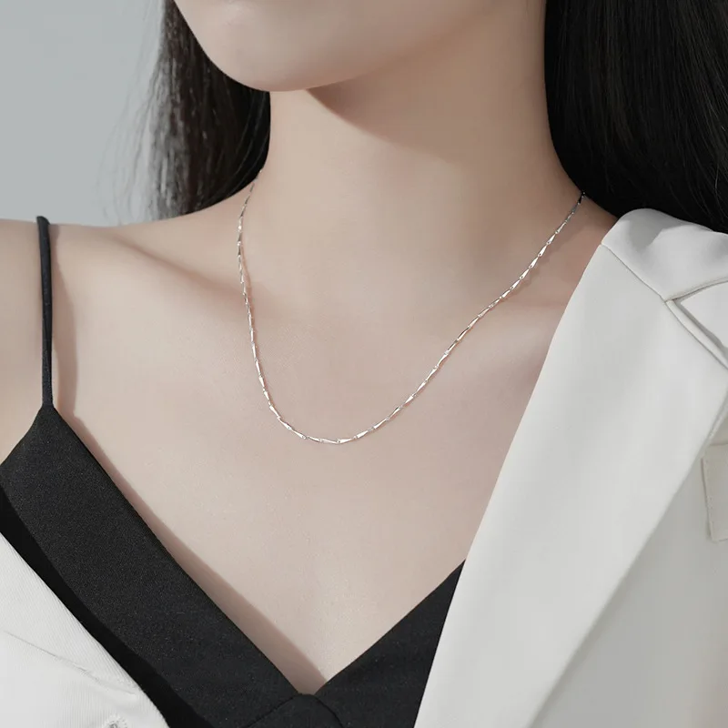 コセジュエル-男性と女性のための925スターリングシルバーメ - 925 Sterling Silver Chain Necklace Men のレビューと価格