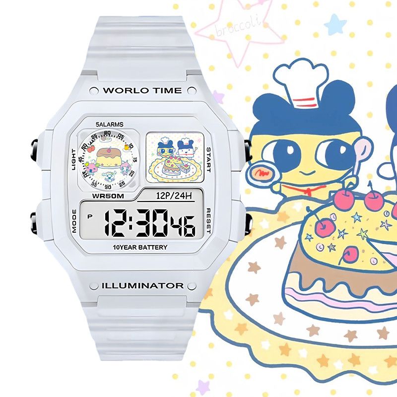 たまごっちスマート電子時計ビッグマウスジマミ学生用電子時計ク - Watch Accessories のレビューと価格
