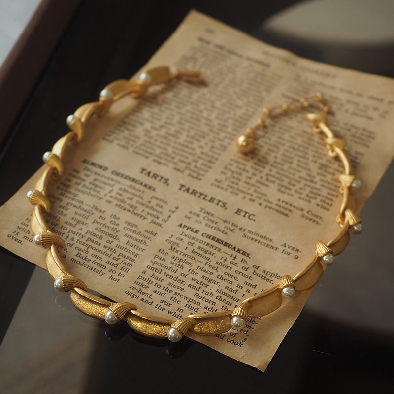 ヨーロッパとアメリカのフレンチスタイルのライト高級パール象嵌 - Pearl Choker Necklace Vintage のレビューと価格