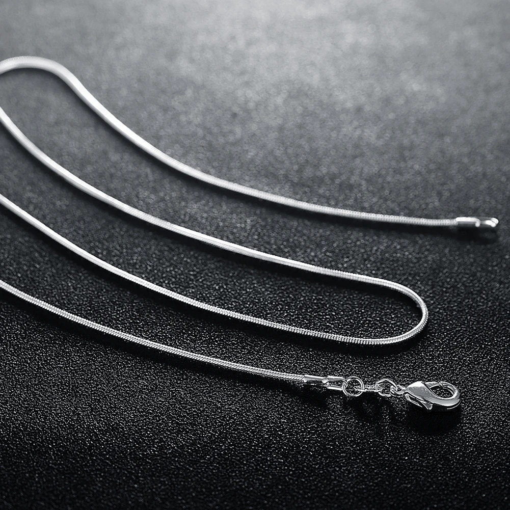 10 個 925 スターリングシルバー 1 ミリメートルスネ - 925 Sterling Silver Chain Necklace Men のレビューと価格
