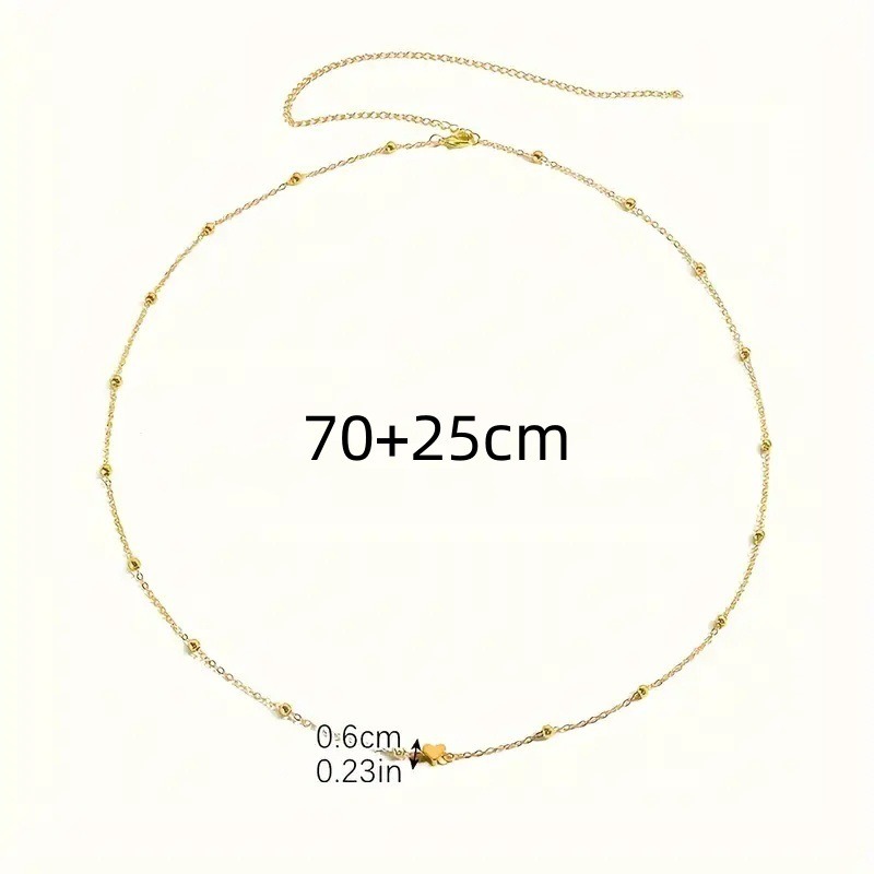 繊細なゴールドのハート型ウエストチェーン、ビーズ付きのボディ - Body Jewelry のレビューと価格