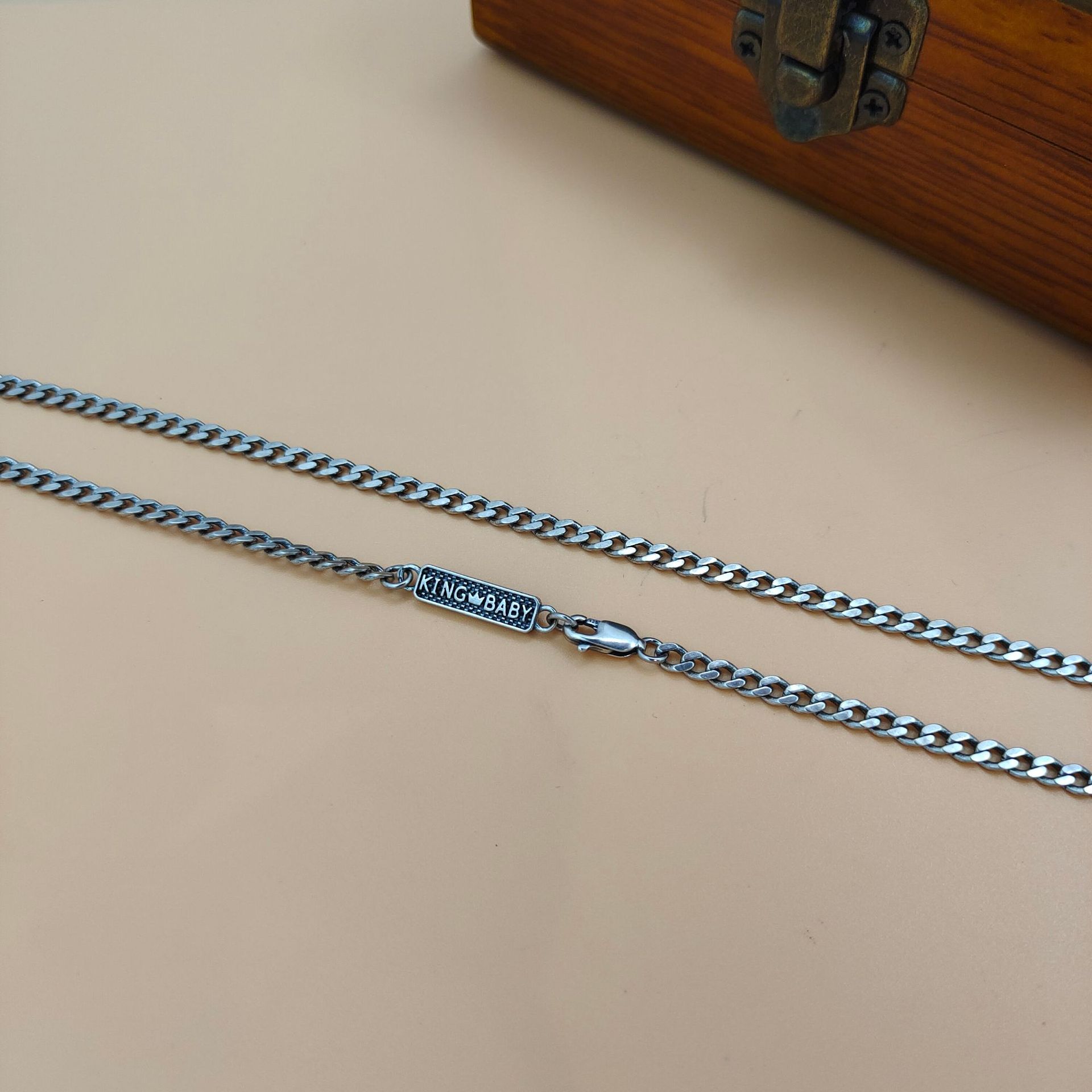 S925スターリングシルバー製トレンドペンダントチェーン、レ - 925 Sterling Silver Chain Necklace Men のレビューと価格