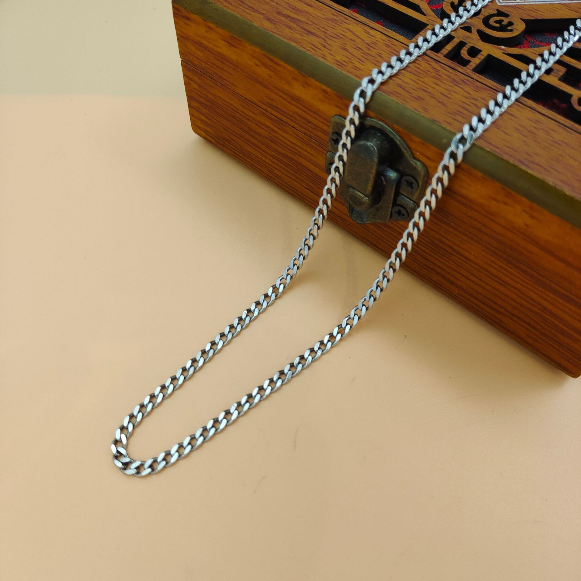 S925スターリングシルバー製トレンドペンダントチェーン、レ - 925 Sterling Silver Chain Necklace Men のレビューと価格