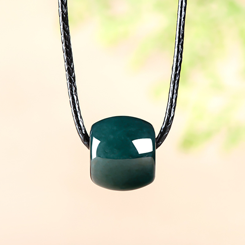 天然ミャンマー産エメラルドディープブルーウォーターロードコネ - Necklaces のレビューと価格
